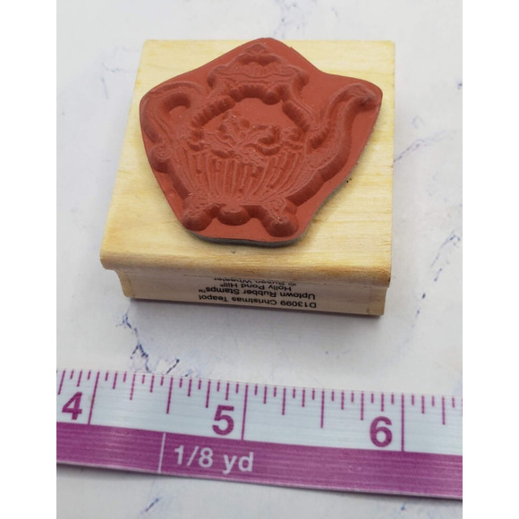 Lot of 5 Wood Mounted Rubber Stamps Home Tea Country - Picture 13 of 16